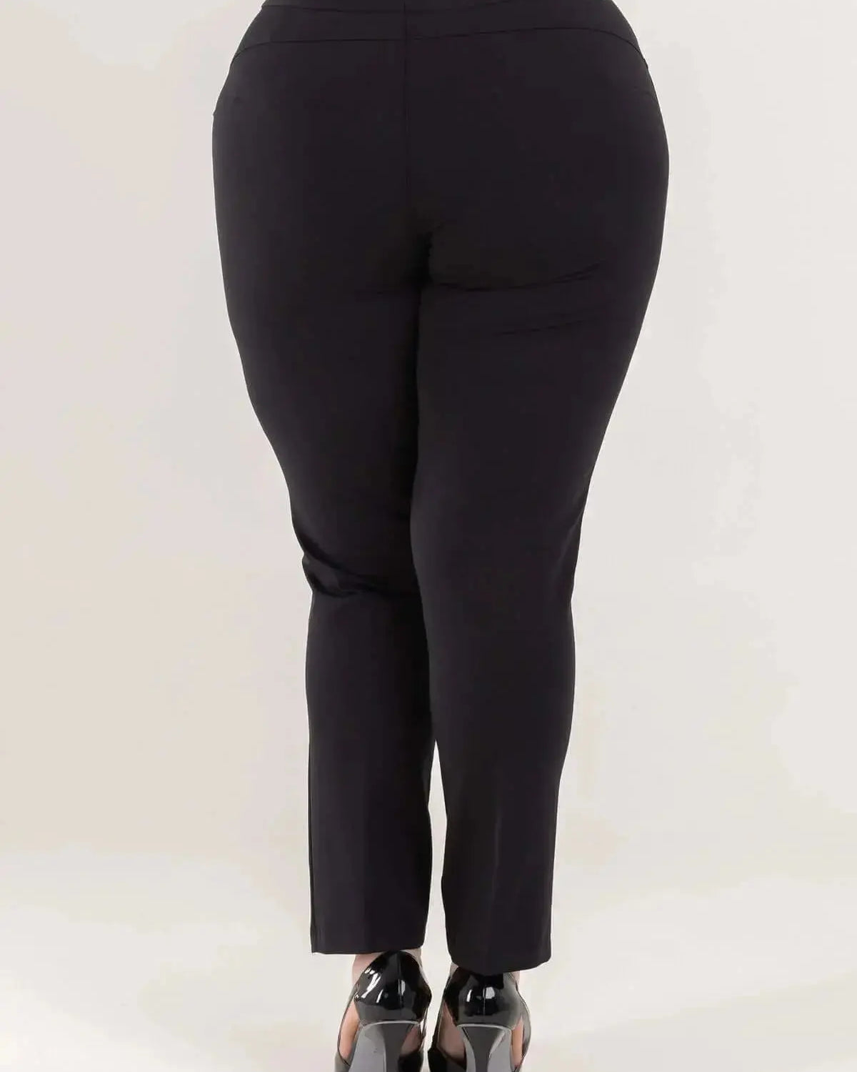 Pantalone skinny in twill di misto cotone elasticizzato tinta unita con tasche DORABELLA PIU'