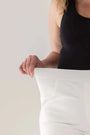 Pantalone skinny in twill di misto cotone elasticizzato tinta unita con tasche DORABELLA PIU'