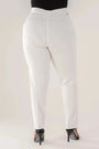 Pantalone skinny in twill di misto cotone elasticizzato tinta unita con tasche DORABELLA PIU'