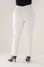 Pantalone skinny in twill di misto cotone elasticizzato tinta unita con tasche DORABELLA PIU'