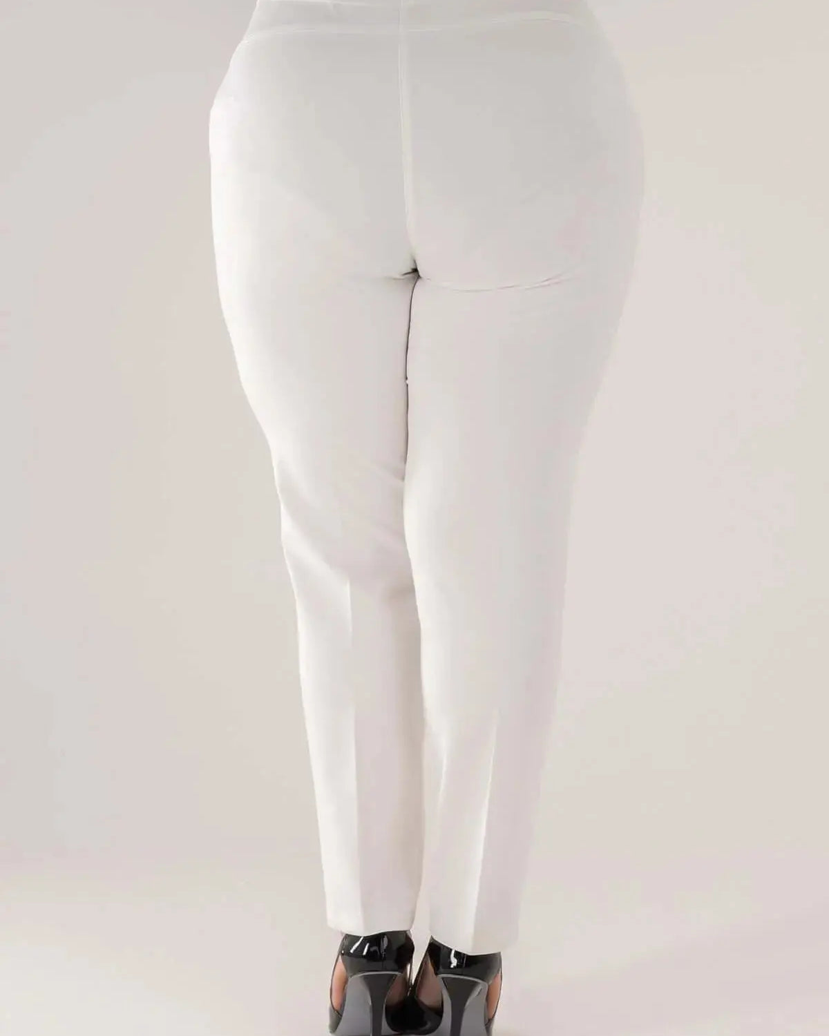 Pantalone skinny in twill di misto cotone elasticizzato tinta unita con tasche DORABELLA PIU'