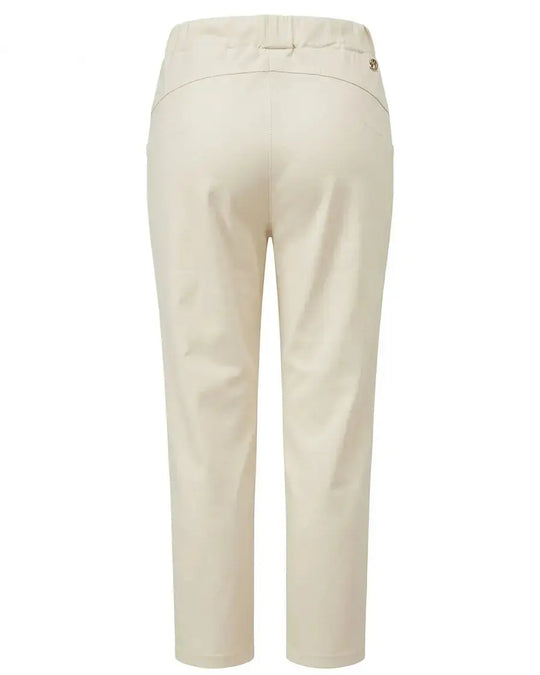 Pantalone skinny in twill di misto cotone elasticizzato tinta unita con tasche DORABELLA PIU'