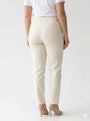 Pantalone skinny in twill di misto cotone elasticizzato tinta unita con tasche DORABELLA PIU'