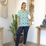 Pantalone skinny in twill di misto cotone elasticizzato tinta unita con tasche. BLU DORABELLA PIU'