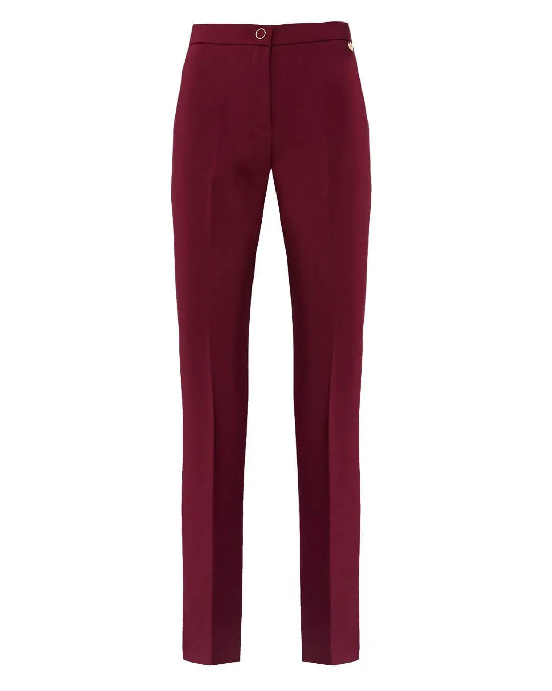 Pantalone slim cady elasticizzato tinta unita BURGUNDY DORABELLA