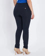 Pantalone slim con taglio push-up e bottoni BLU DORABELLA