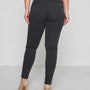 Pantalone slim viscosa con carré posteriore ANTRACITE DORABELLA