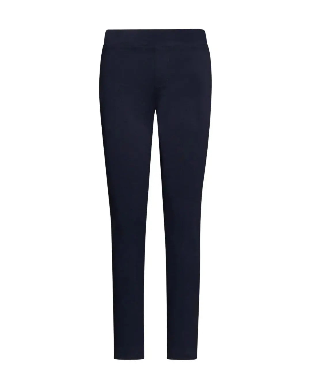 Pantalone slim viscosa con carré posteriore BLU DORABELLA