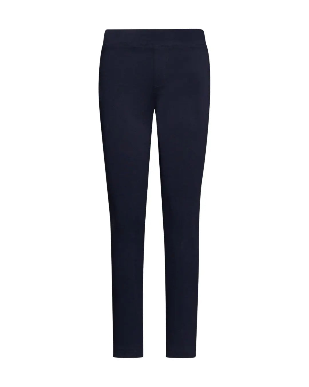 Pantalone slim viscosa con carré posteriore BLU DORABELLA