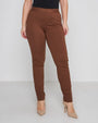 Pantalone slim viscosa con carré posteriore CACAO DORABELLA 54