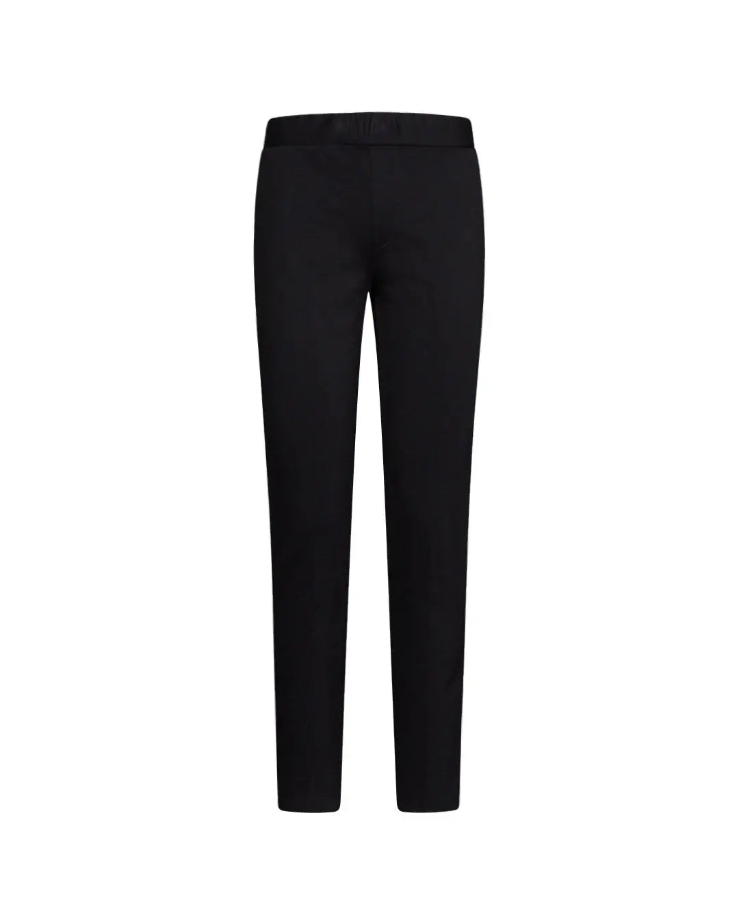 Pantalone slim viscosa con carré posteriore NERO DORABELLA