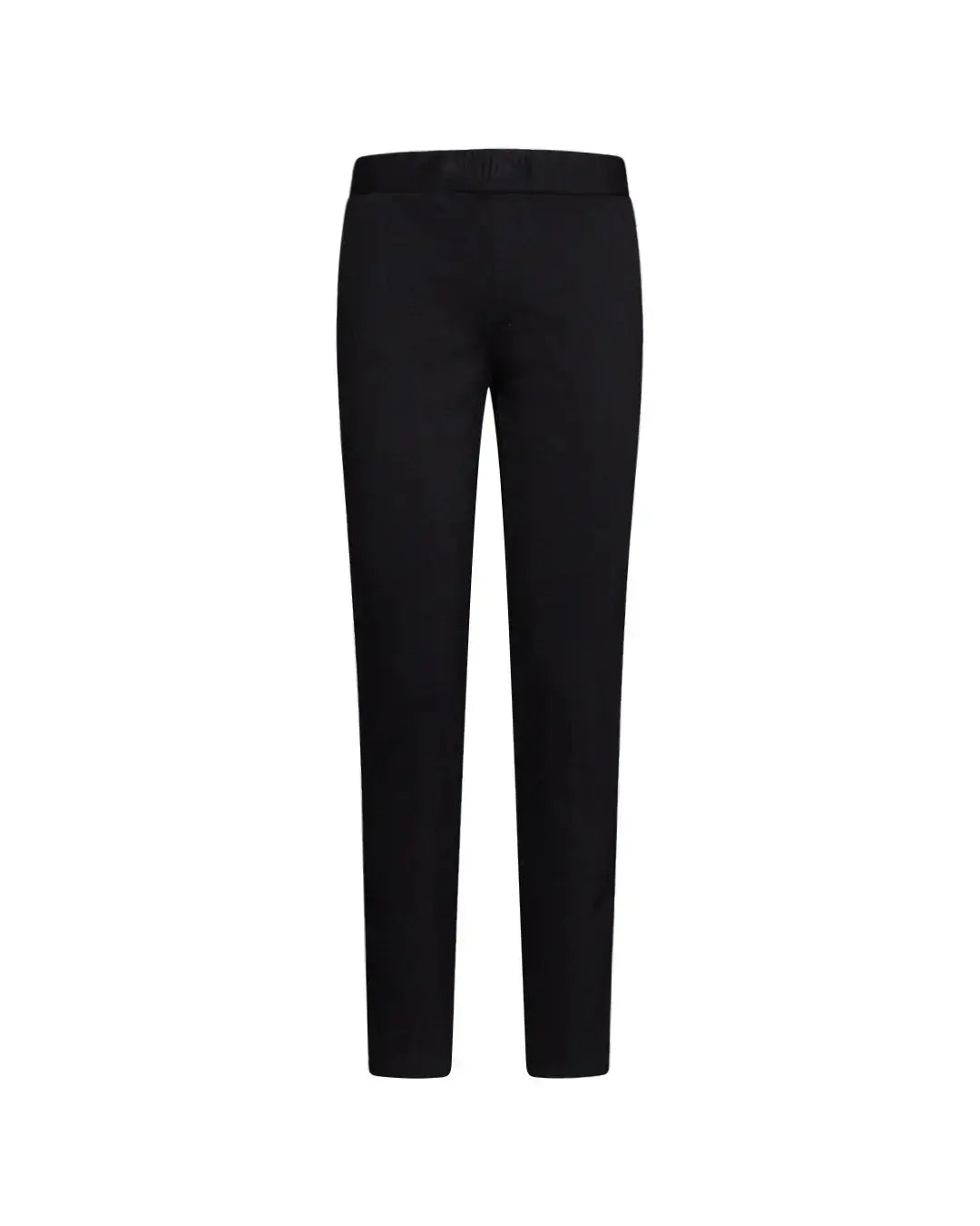 Pantalone slim viscosa con carré posteriore NERO DORABELLA