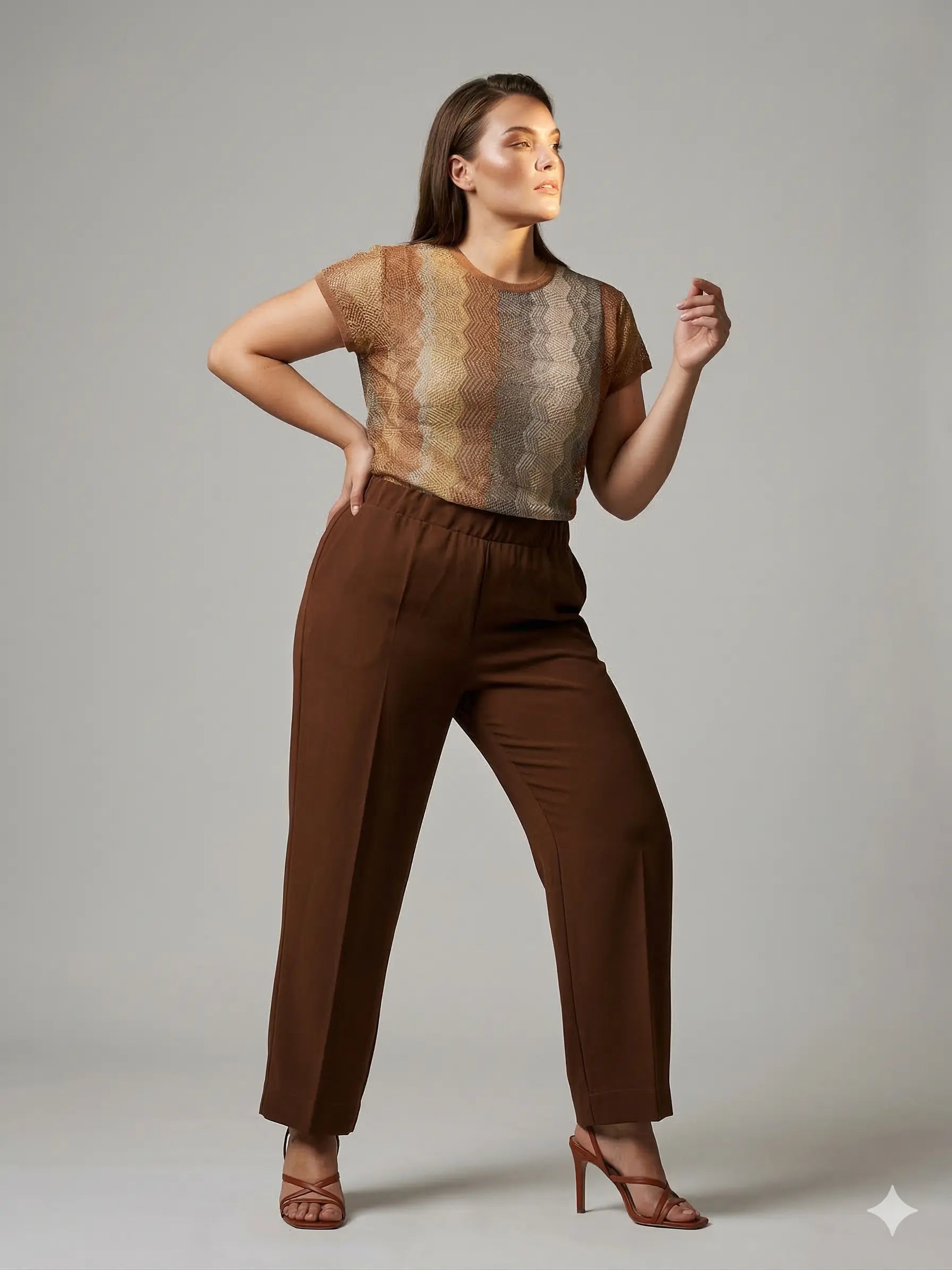 Pantalone tinta unita DORABELLA PIU'