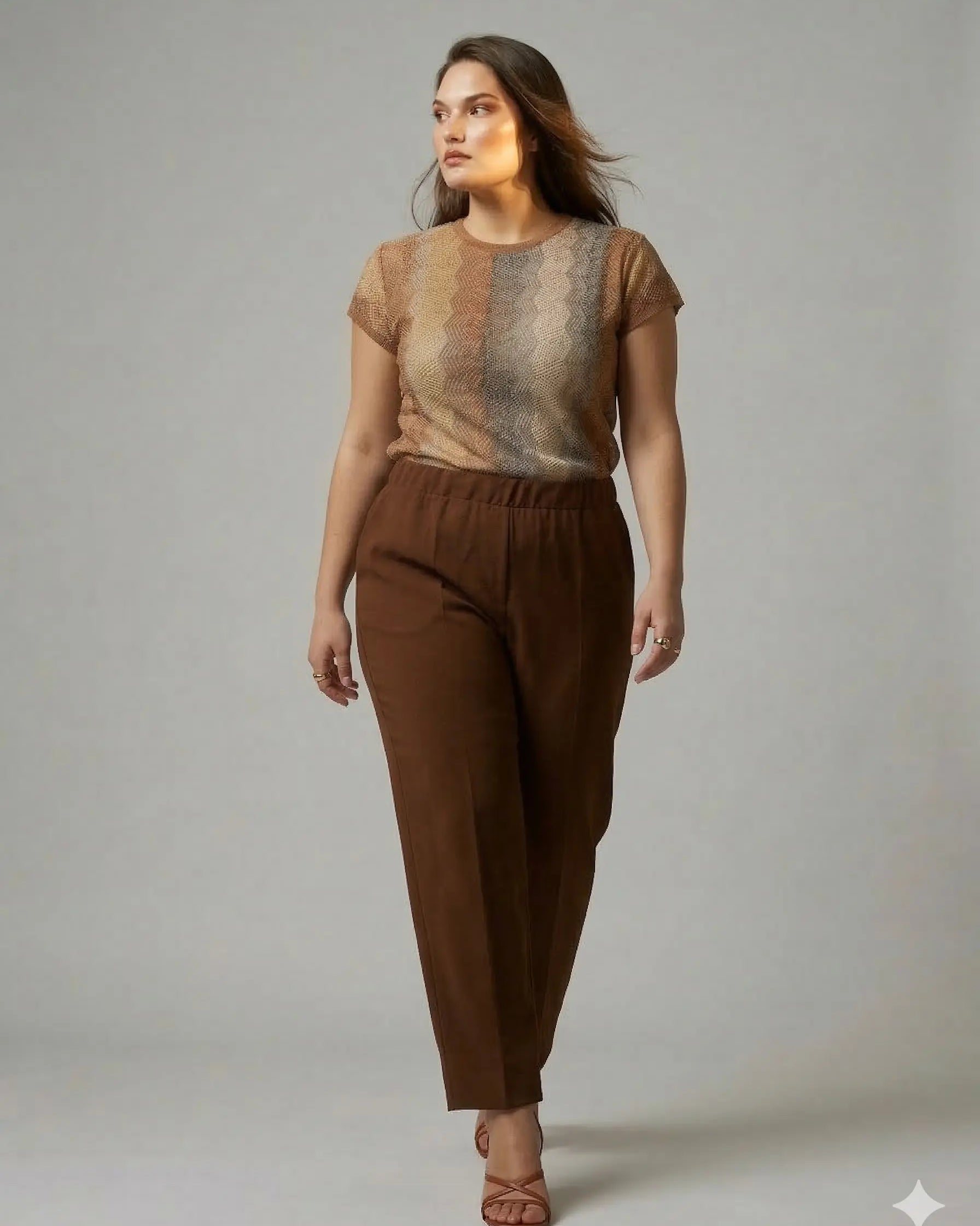 Pantalone tinta unita DORABELLA PIU'