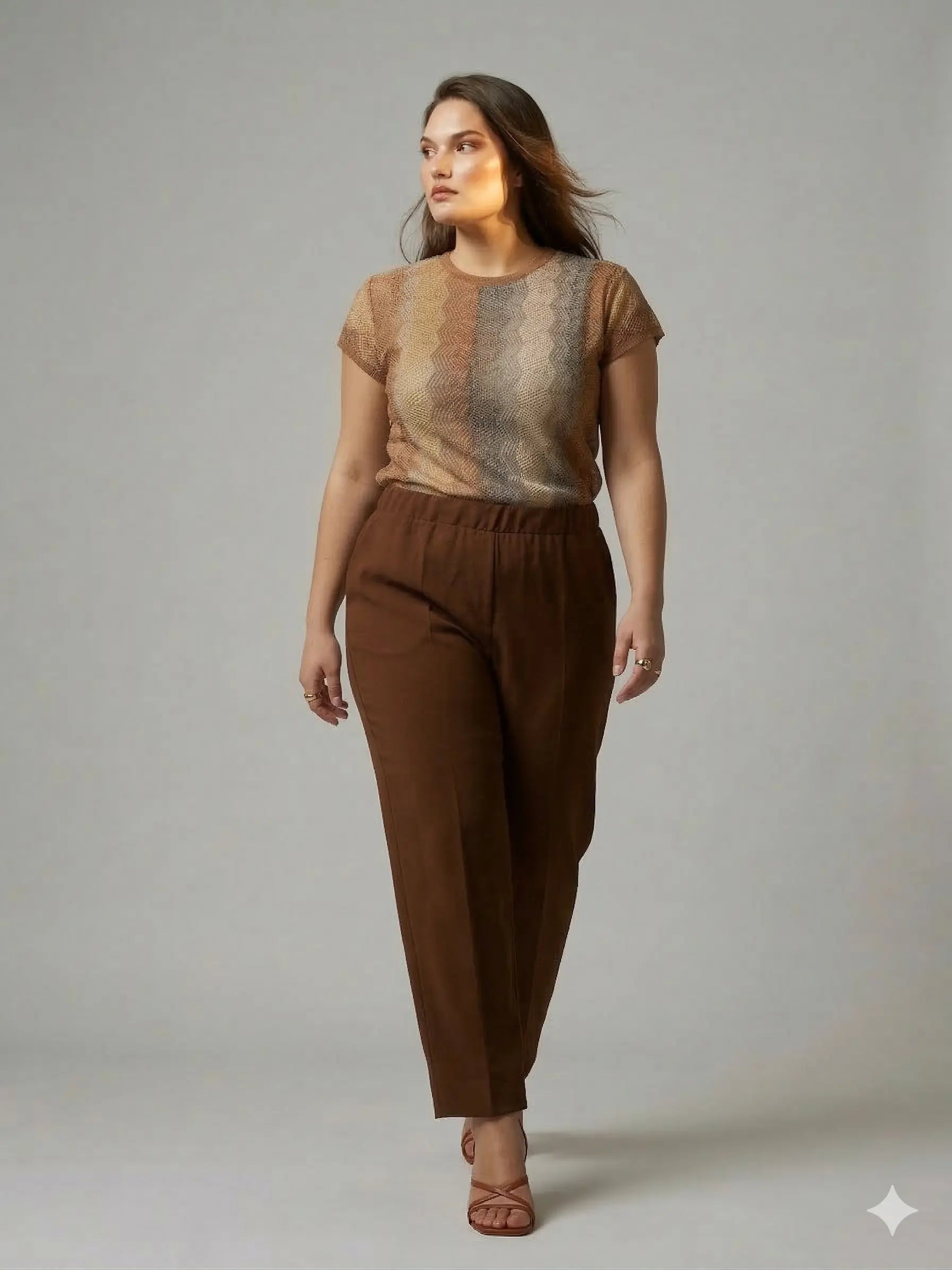 Pantalone tinta unita DORABELLA PIU'