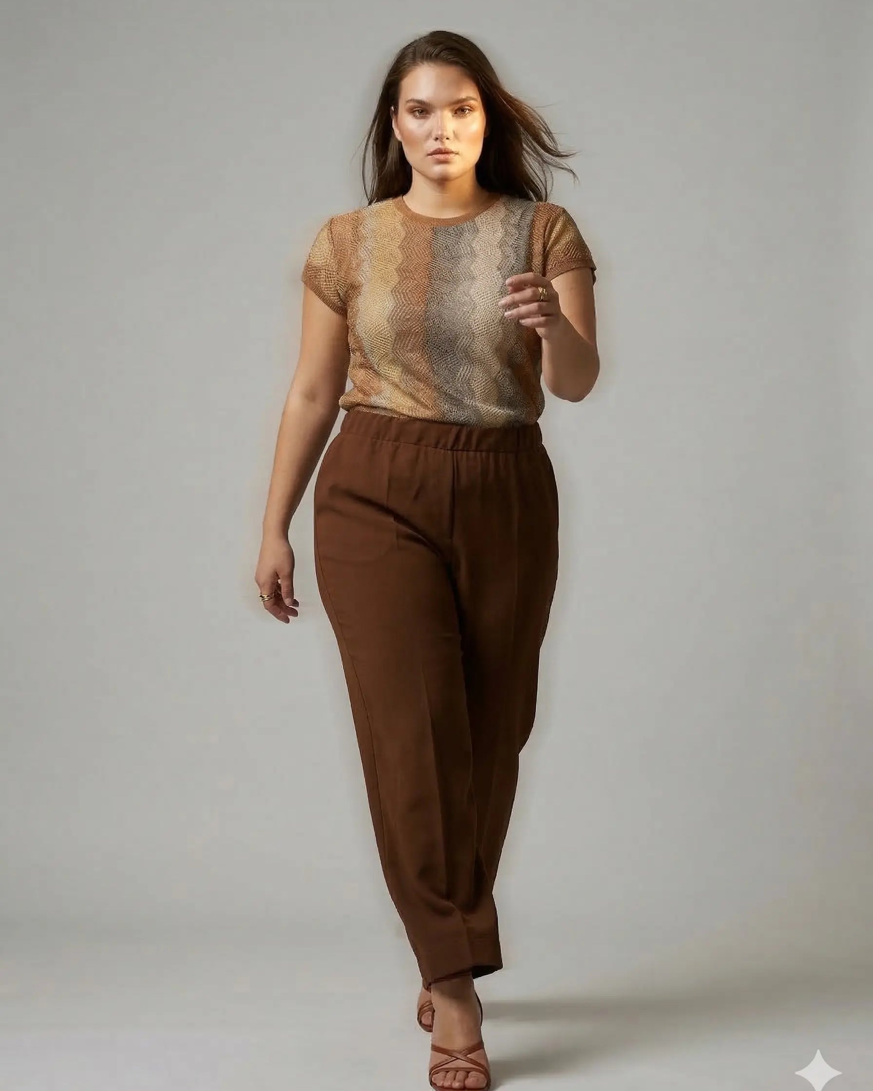 Pantalone tinta unita DORABELLA PIU'