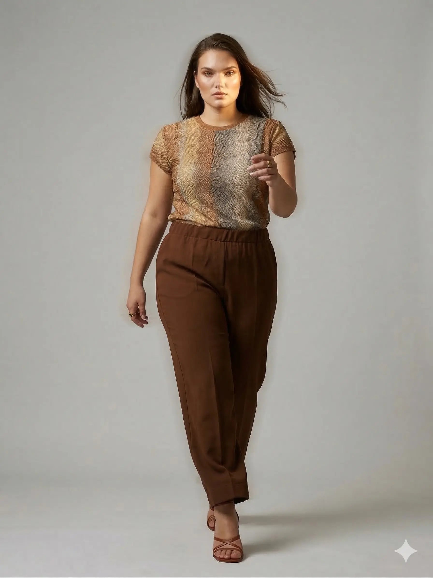 Pantalone tinta unita DORABELLA PIU'