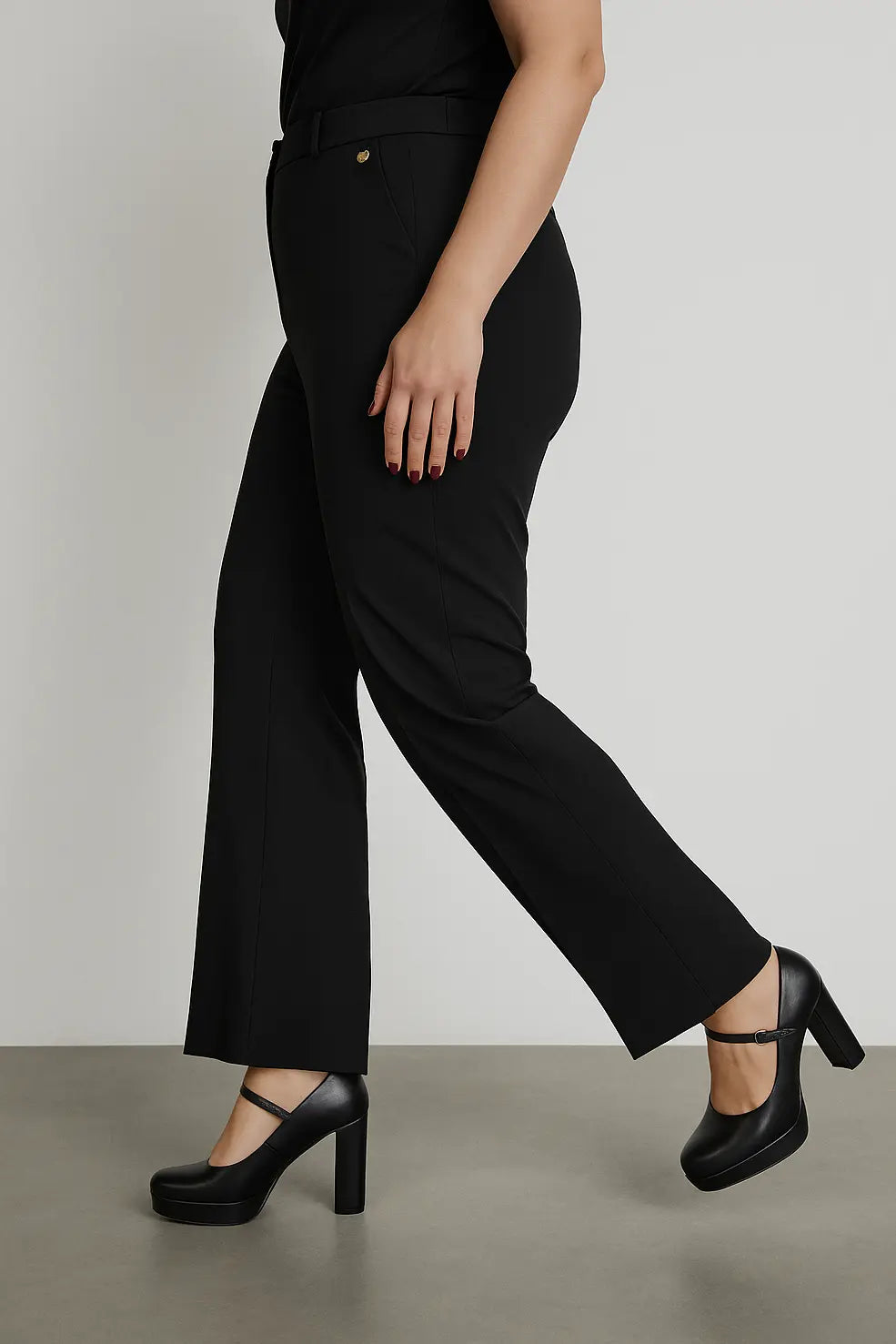 Pantalone tinta unita a zampetta DORABELLA PIU'