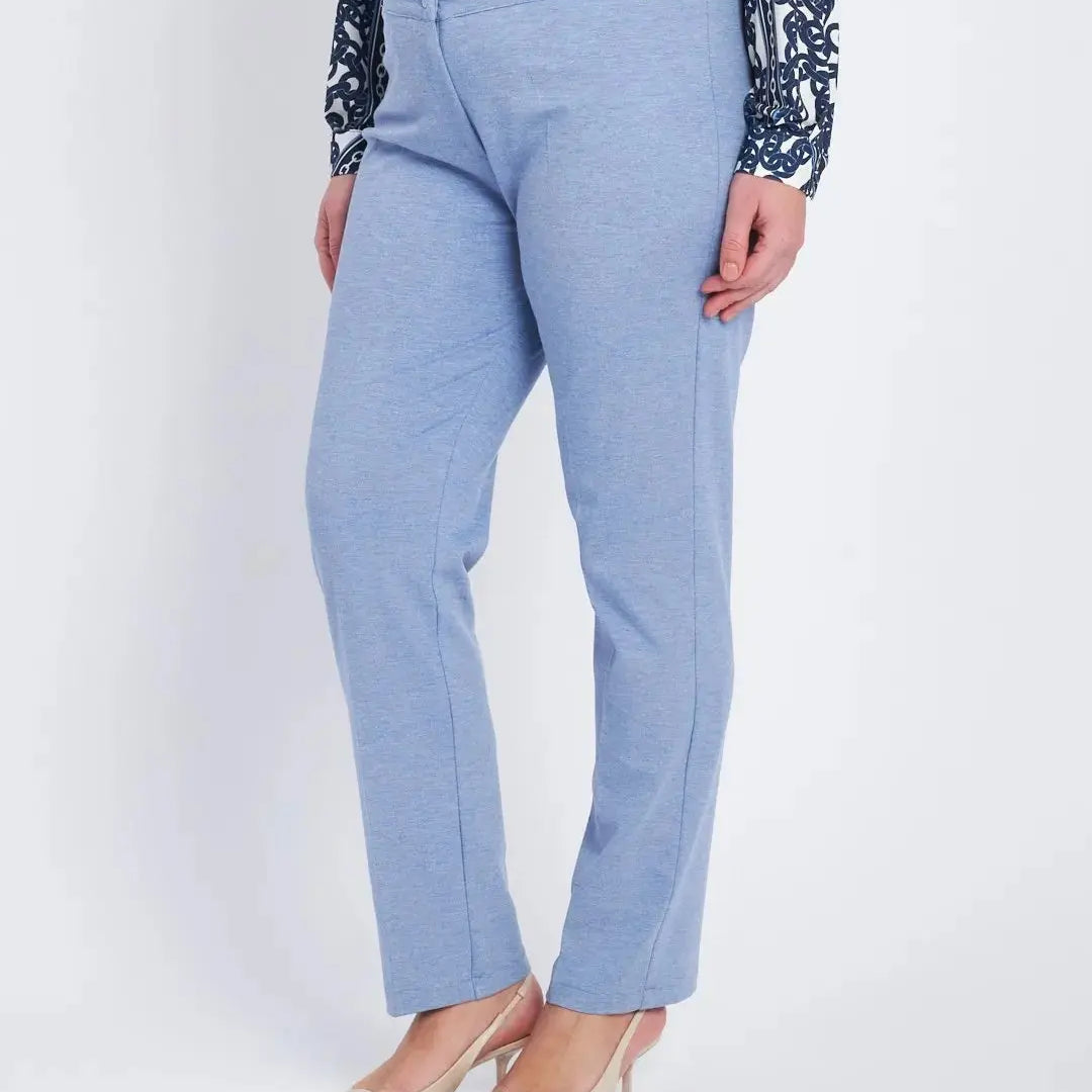 Pantalone wide leg con abbottonatura frontale DENIM DORABELLA PIU' 49