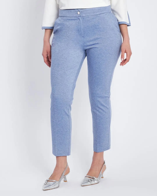 Pantalone wide leg con retro bustino elastico DENIM DORABELLA XXL