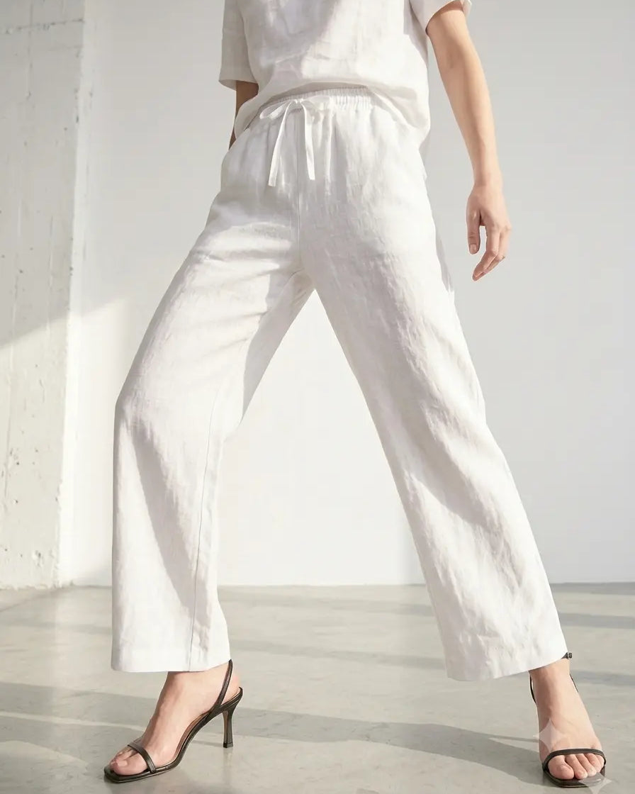 Pantaloni 100% lino DORABELLA