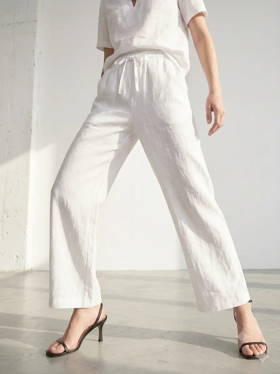 Pantaloni 100% lino DORABELLA