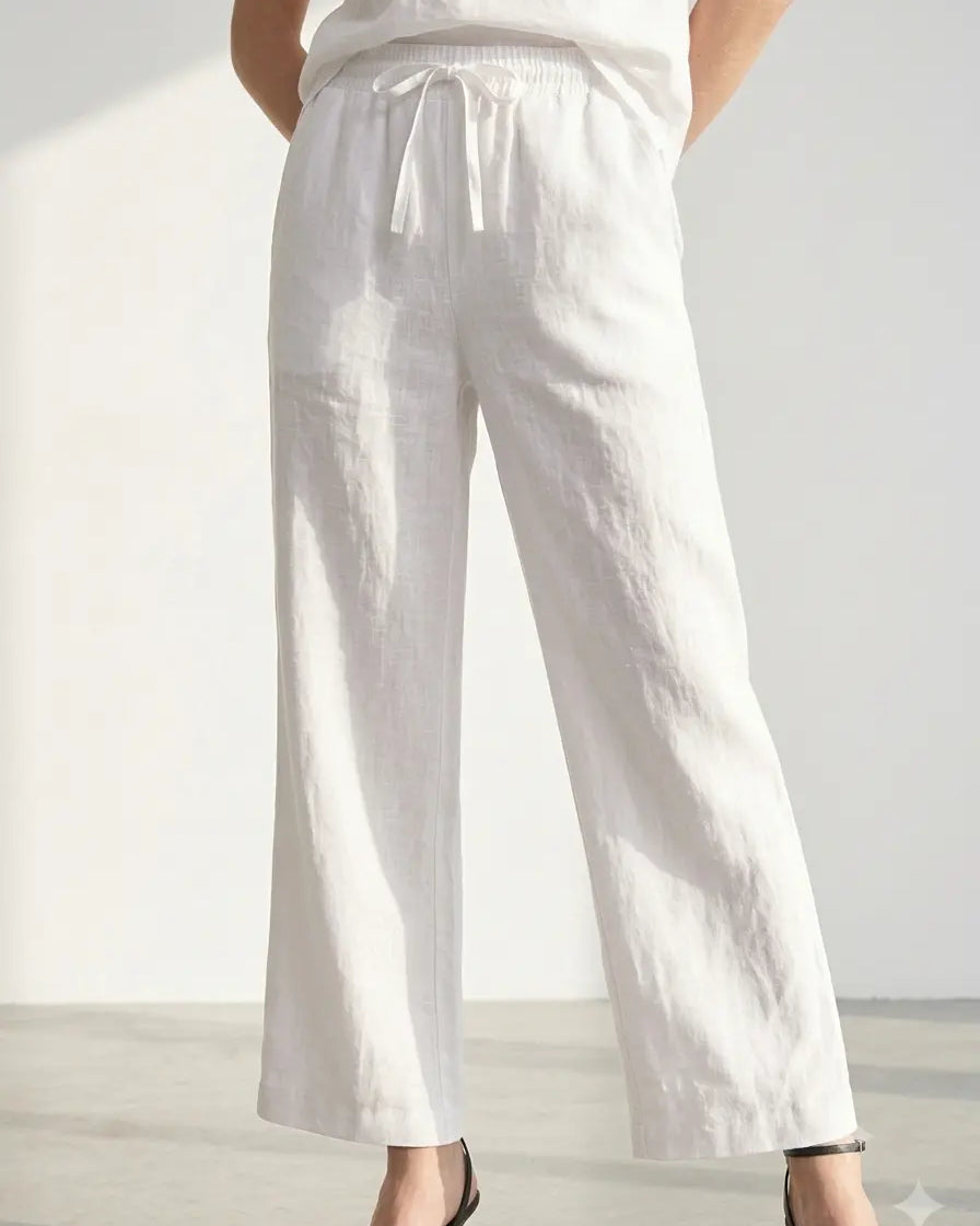 Pantaloni 100% lino DORABELLA