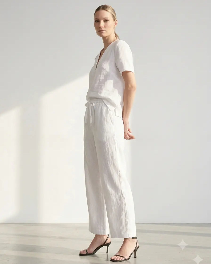 Pantaloni 100% lino DORABELLA