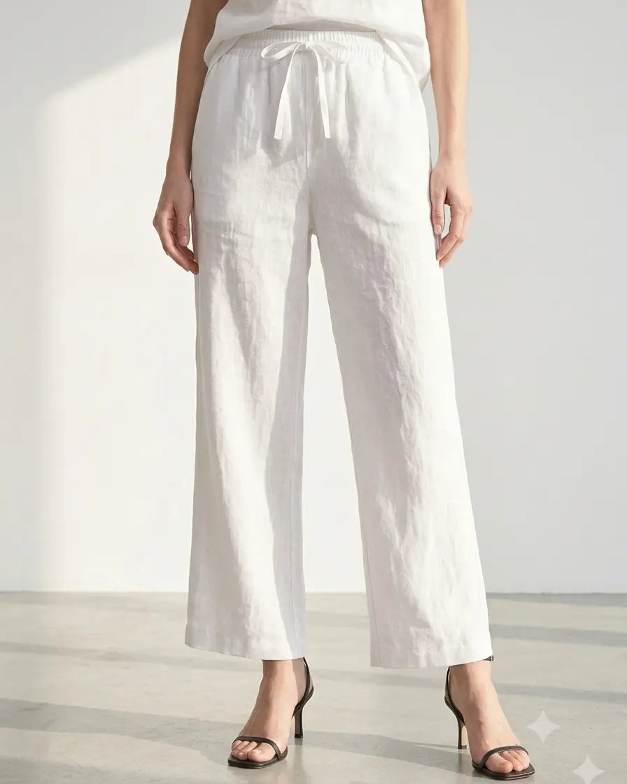 Pantaloni 100% lino DORABELLA