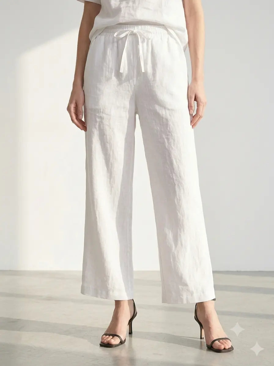 Pantaloni 100% lino DORABELLA
