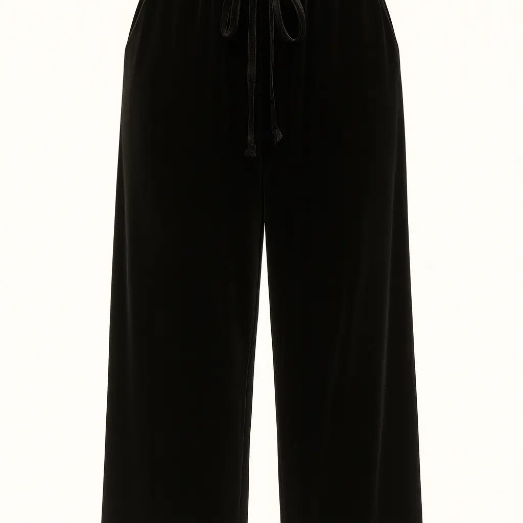 Pantaloni a Gamba Larga con Coulisse IRONICA Taglia unica (44/46 o M/L) / Nero