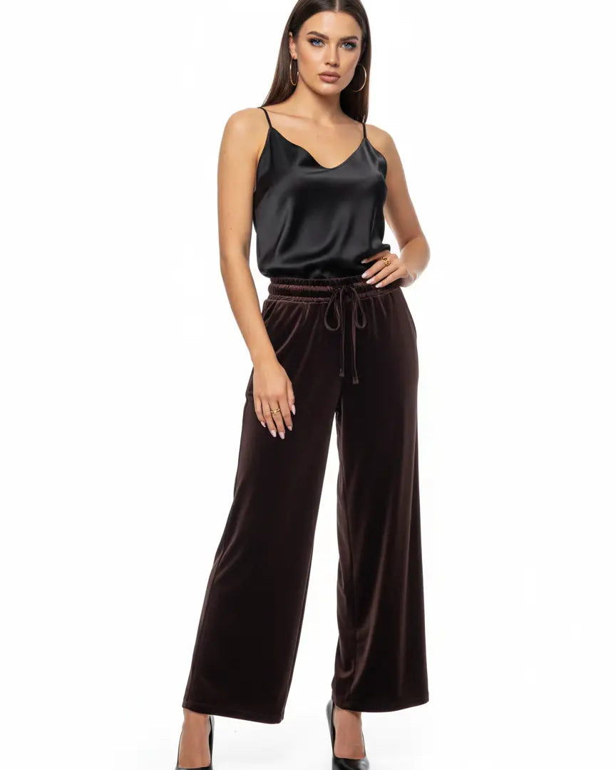 Pantaloni a Gamba Larga con Coulisse IRONICA