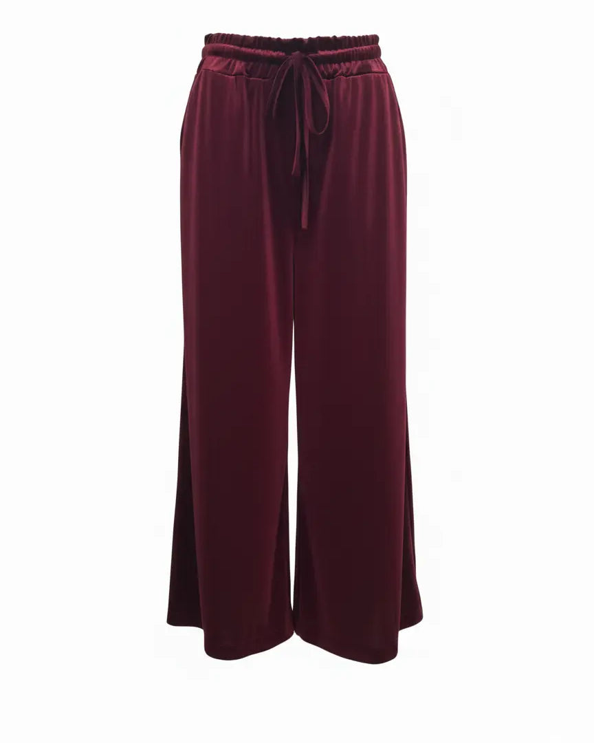 Pantaloni a Gamba Larga con Coulisse IRONICA