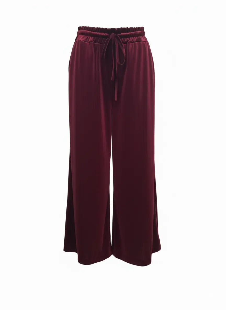 Pantaloni a Gamba Larga con Coulisse IRONICA