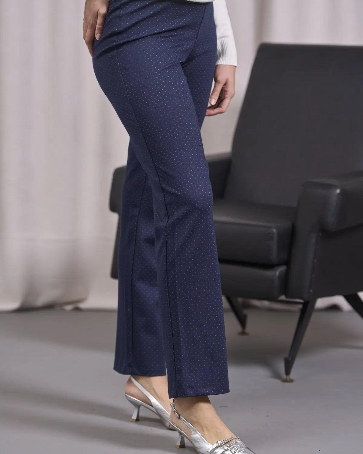 Pantaloni a fantasia con vita elastica BLU DORABELLA