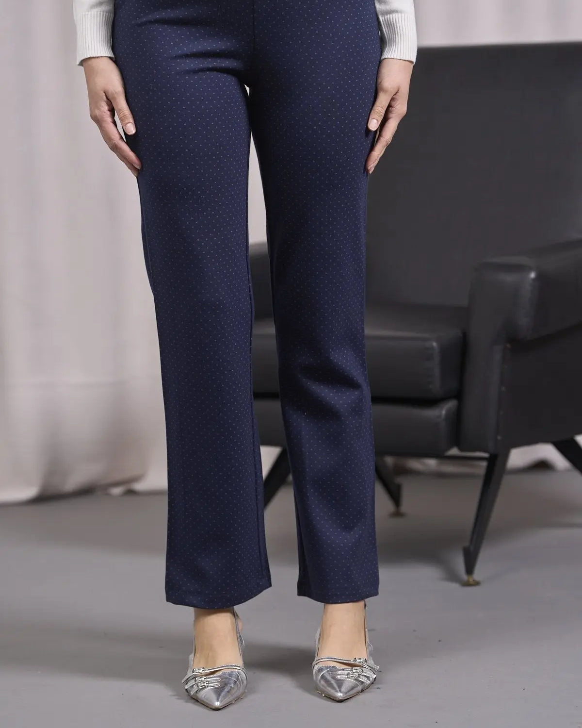 Pantaloni a fantasia con vita elastica BLU DORABELLA