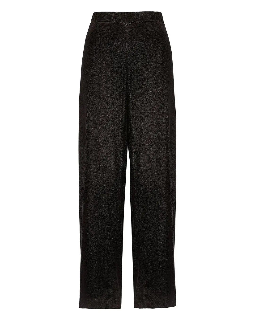 Pantaloni a palazzo in velluto stretch NERO DORABELLA PIU'