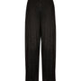 Pantaloni a palazzo in velluto stretch NERO DORABELLA PIU'