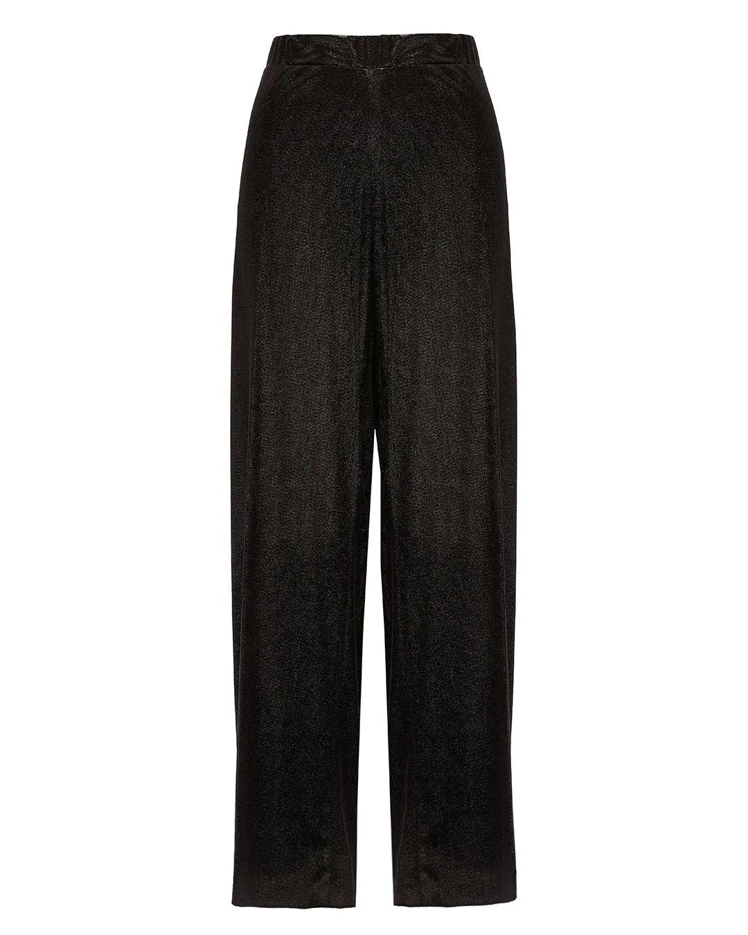 Pantaloni a palazzo in velluto stretch NERO DORABELLA PIU'