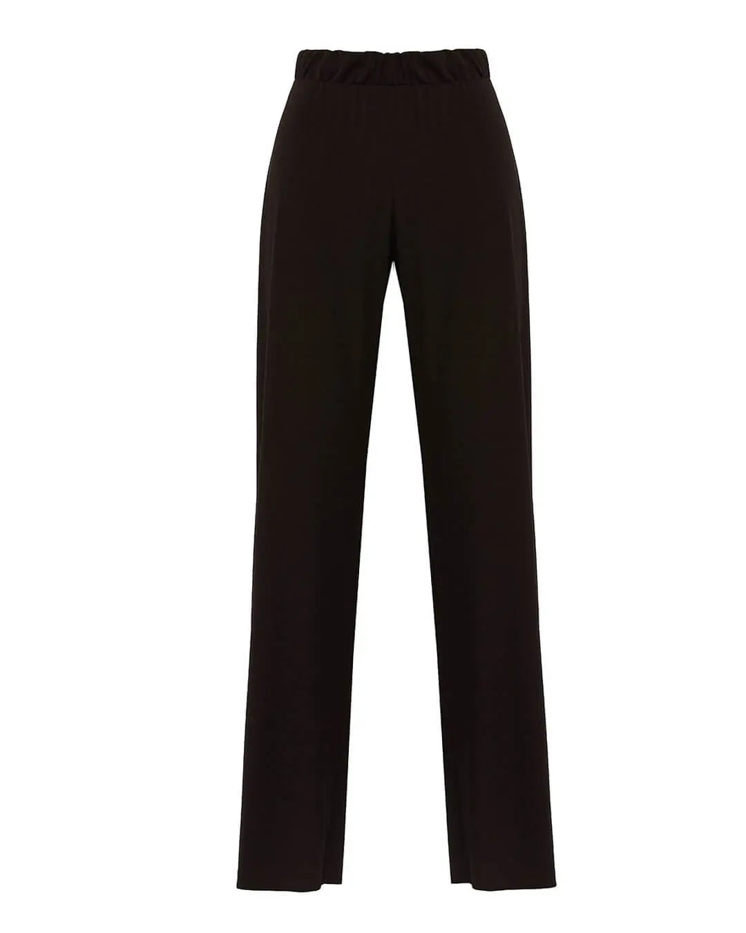 Pantaloni ampi con vita elasticizzata e spacchi NERO DORABELLA PIU'