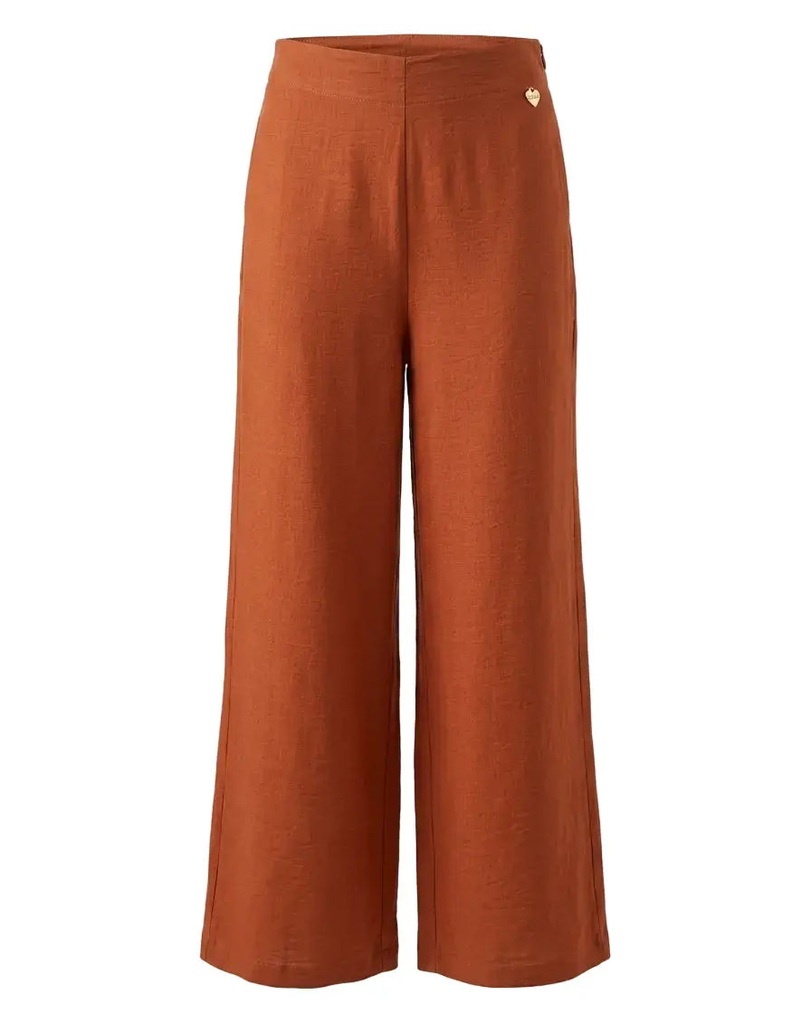 Pantaloni ampi in viscosa con retro bustino elastico DORABELLA