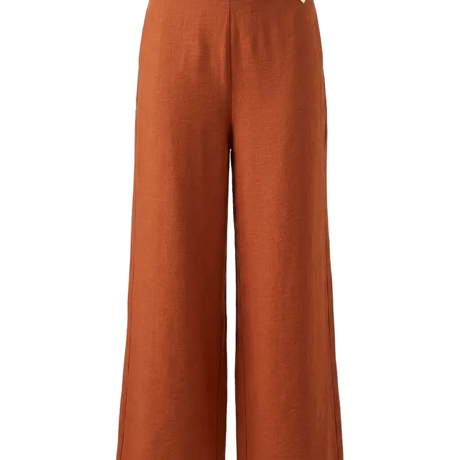 Pantaloni ampi in viscosa con retro bustino elastico DORABELLA