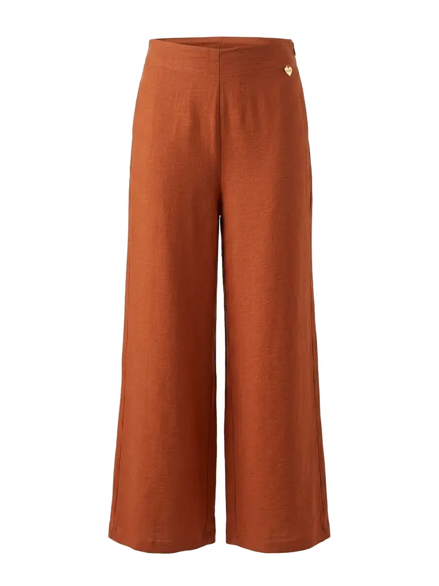 Pantaloni ampi in viscosa con retro bustino elastico DORABELLA