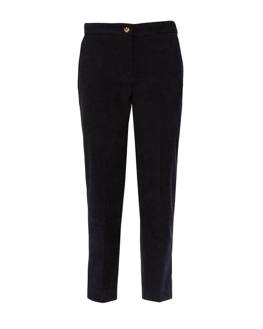 Pantaloni chino in velluto a coste BLU DORABELLA 50