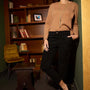 Pantaloni chino in velluto a coste NERO DORABELLA 50