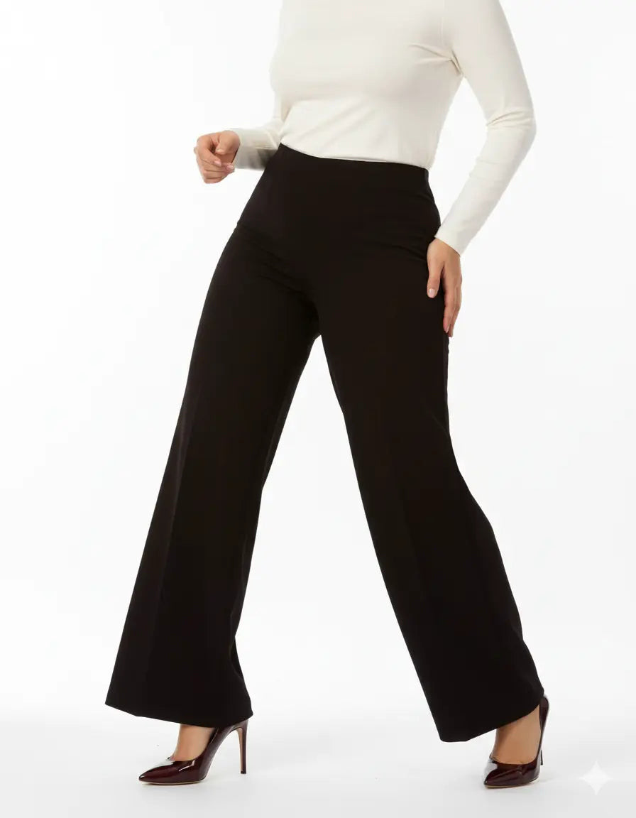 Pantaloni comfy palazzo NERO DORABELLA