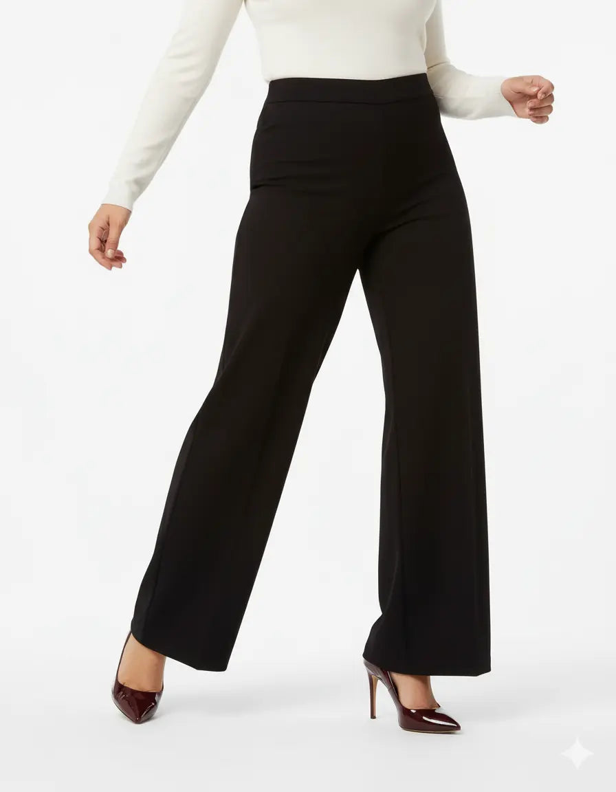 Pantaloni comfy palazzo NERO DORABELLA