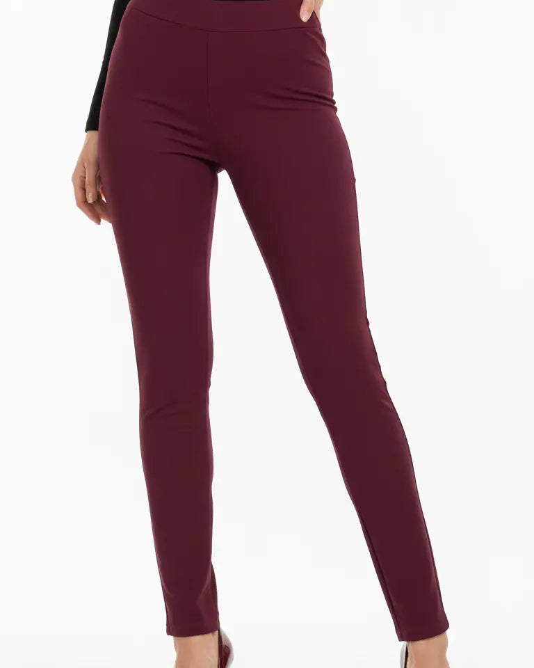Pantaloni con bustino e vita elastica BORDEAUX DORABELLA EASY