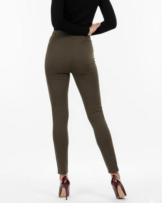 Pantaloni con bustino e vita elastica MILITARE DORABELLA EASY