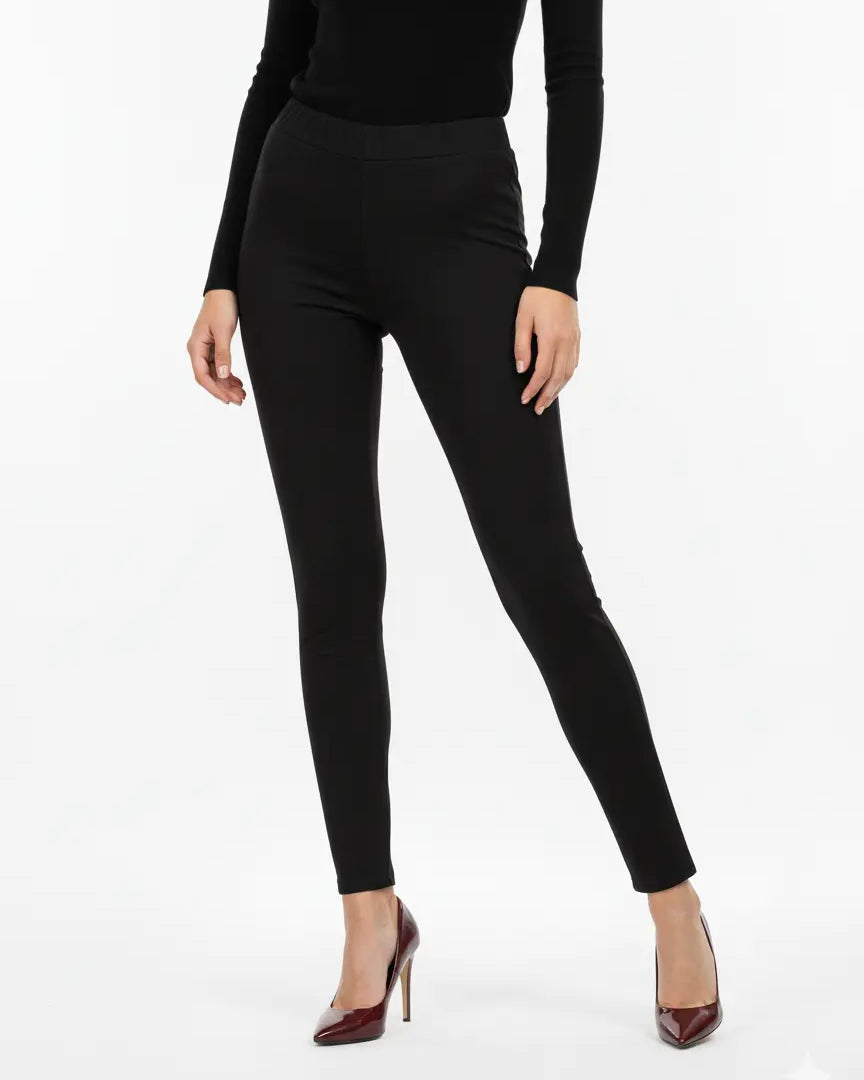 Pantaloni con bustino e vita elastica NERO DORABELLA EASY